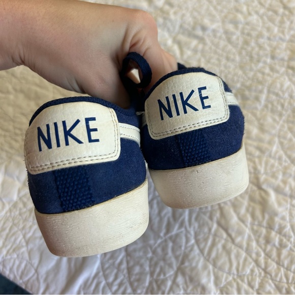 Nike Women’s Blazer Low SD Suede Blue Void Sail Sneakers AV9373-407 - Picture 6 of 9